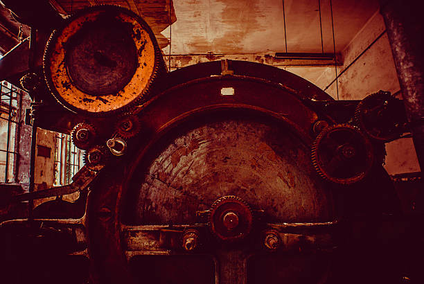 istock abandoned industrial building - monochrome style image 517990570