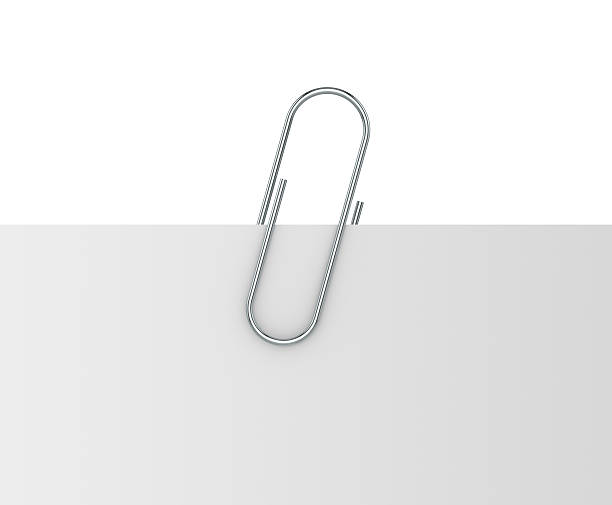 istock Sheet of paper on which is fixed clip 517992182