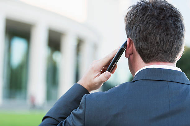 istock Businessman on phone 517993231