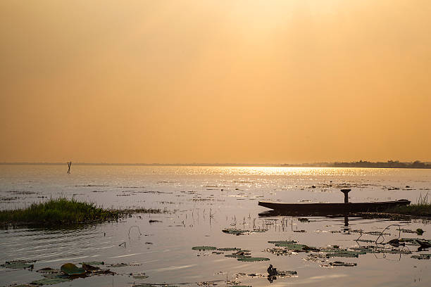 istock Boats moored in the lake. 517993483