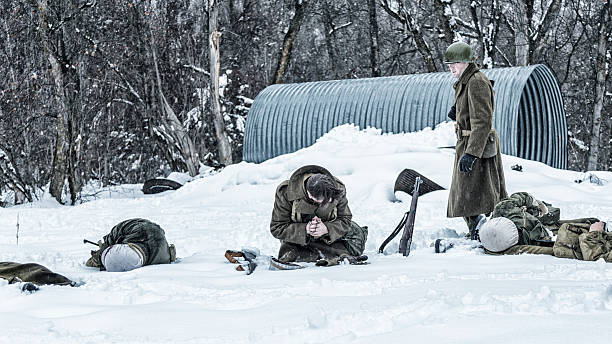 istock WWII Soldier Survivors With Dead Ambushed War Casualties 517993522