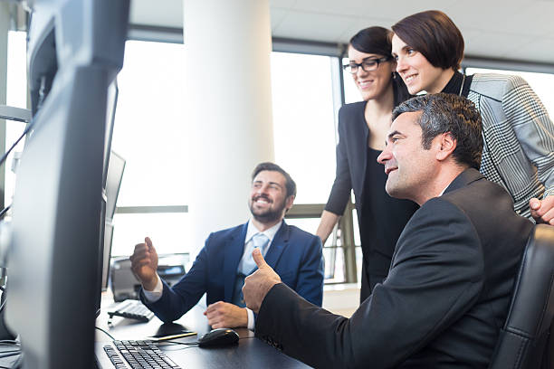 istock Business team working in corporate office. 517993590