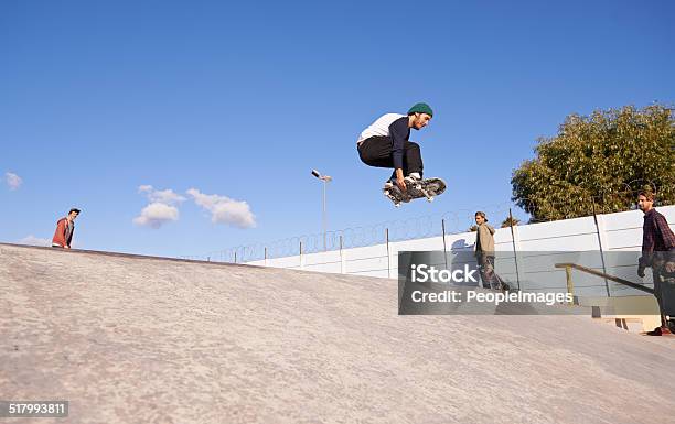Getting Some Serious Air Stock Photo - Download Image Now - Activity, Adolescence, Adult