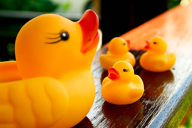 istock Toy yellow rubber duck 517993973