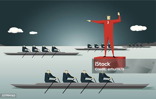 Teamwork Stock Illustration - Download Image Now - Sport Rowing, Abstract, Activity