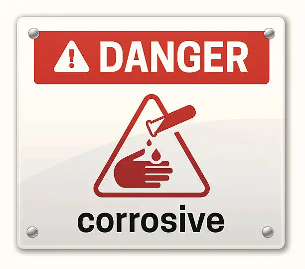 Vector illustration of Corrosive