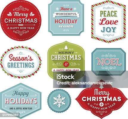 istock Christmas-Holiday Labels 517995087