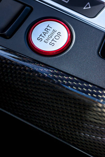istock Carbon Fiber Trim Start Button. 517997867