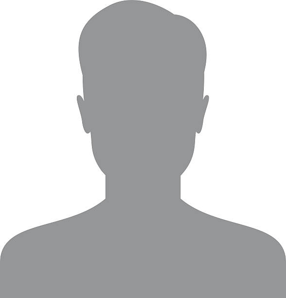 Male user icon Male user icon isolated on a white background. Account avatar for web. User profile picture. Unknown male person silhouette profile view photos stock illustrations