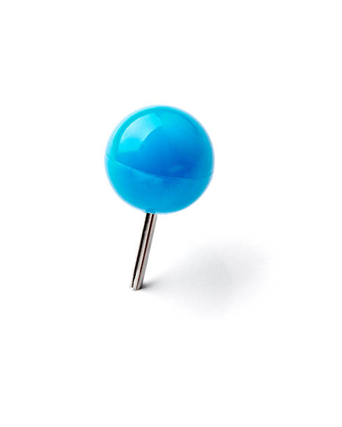close up of a pushpin on white background with clipping pathclose up of a pushpin on white background with clipping path