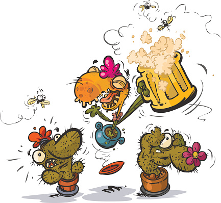 Funny Flytrap Plant Drinking Beer Stock Illustration - Download Image Now -  Accidents and Disasters, Bar - Drink Establishment, Beer - Alcohol - iStock