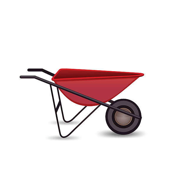 istock Icon garden wheelbarrow isolated on a white background. 518000854