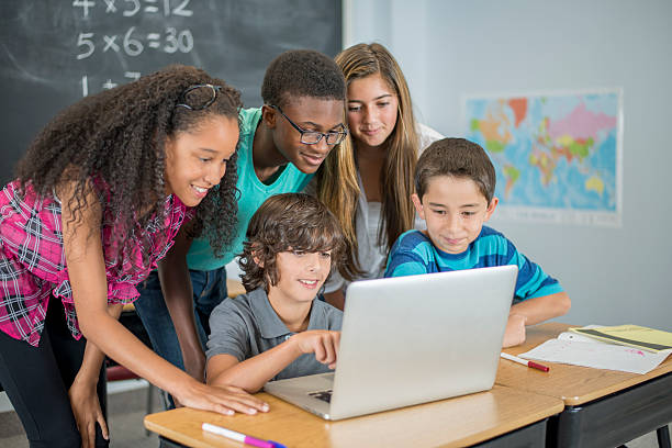 istock Watching and Educational Video on a Laptop 518001584