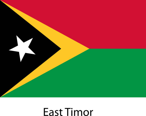 istock Flag  of the country  east timor. Vector illustration. 518012465