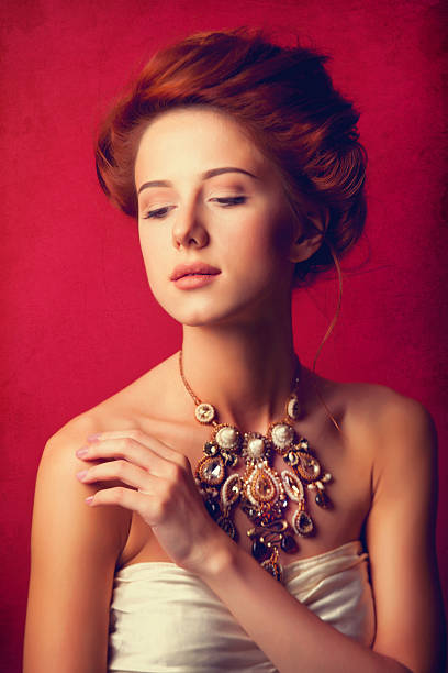 istock edwardian women with necklace 518013653