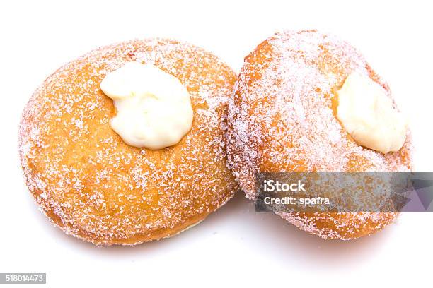Donuts Stock Photo - Download Image Now - Cream - Dairy Product, Jelly Doughnut, Baked