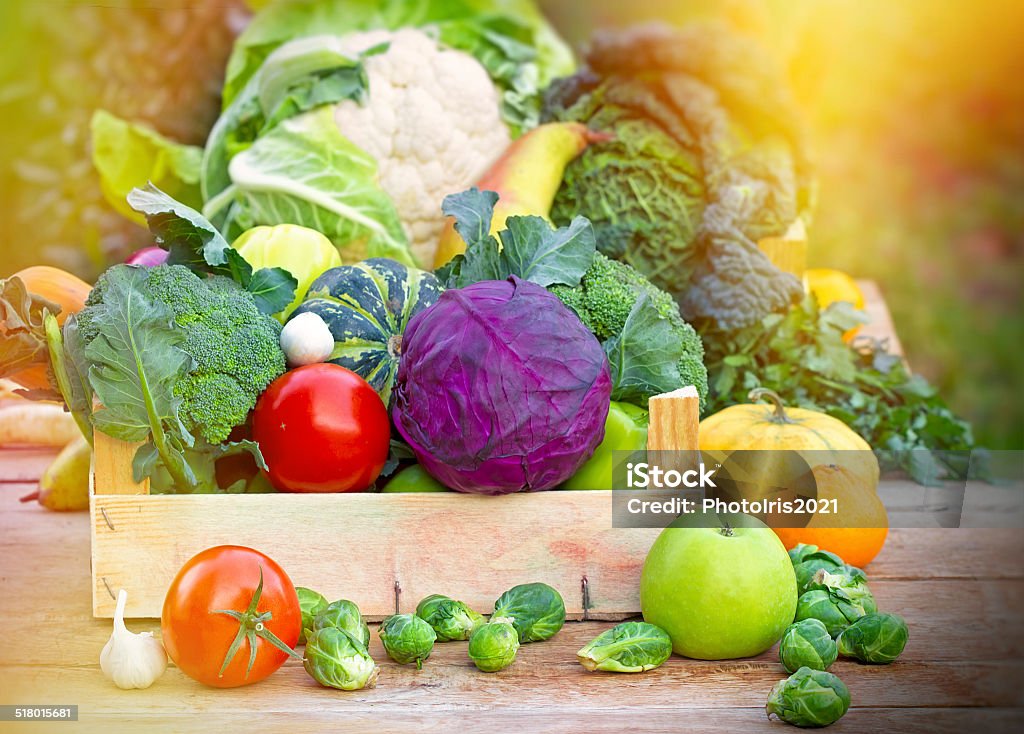 Fresh organic vegetables Brussels Sprout Stock Photo