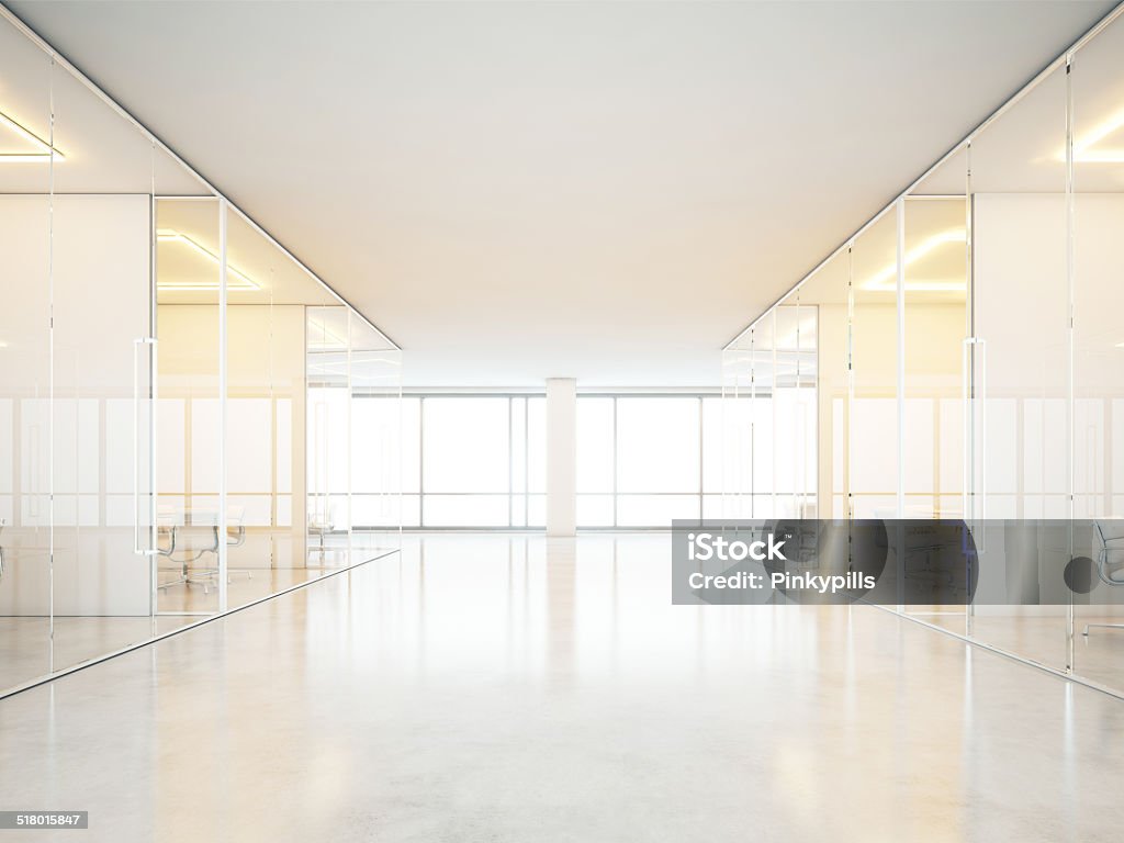 interior de oficina con muebles de color - Foto de stock de Oficina libre de derechos