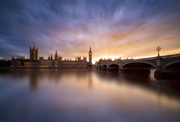istock Sunset over Westminster Bridge, London 518016329