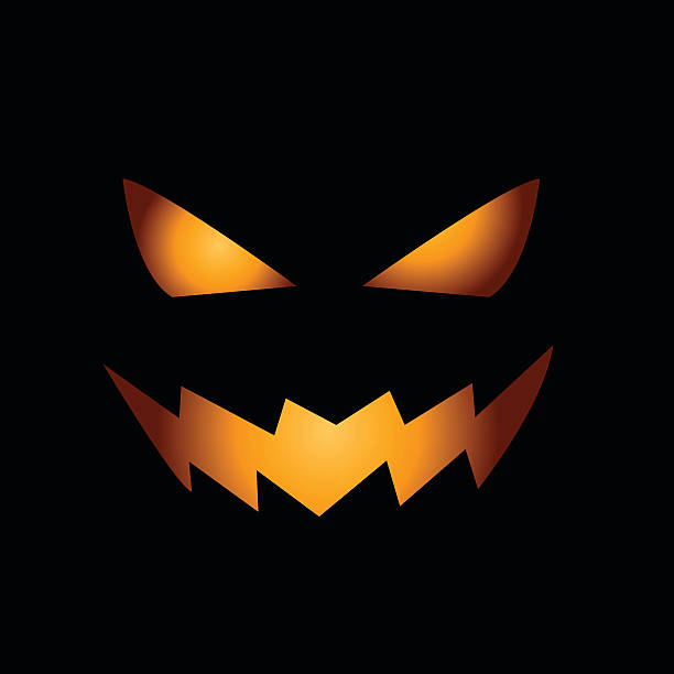 Scary Face Of Halloween Pumpkin Stock Illustration - Download Image Now -  Advertisement, Arts Culture and Entertainment, Autumn - iStock
