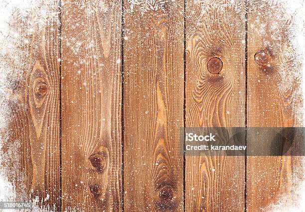 Old Wood Texture With Snow Stock Photo - Download Image Now - Snow, Wood - Material, Backgrounds