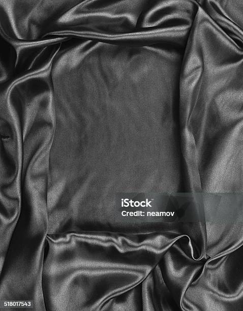 Black Satin Stock Photo - Download Image Now - Abstract, Arts Culture and Entertainment, Backgrounds