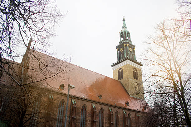 istock Low angle view of a church in Berlin, Germany 518018090