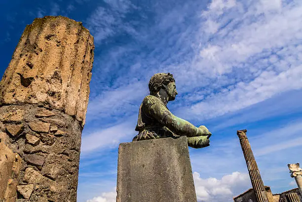This is one of bronze statue at Pompeii.