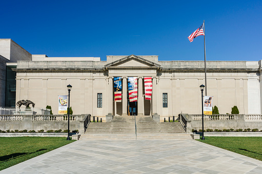 Richmond, Virginia, USA - March 29, 2016:  The Virginia Historical Society in Museum District of Richmond, Virginia on a sunny Spring day.