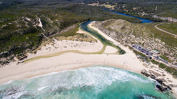 boca del río - margaret river fotografías e imágenes de stock