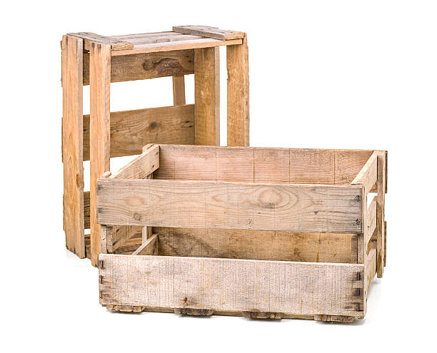 istock vintage wooden wine crates 518022610