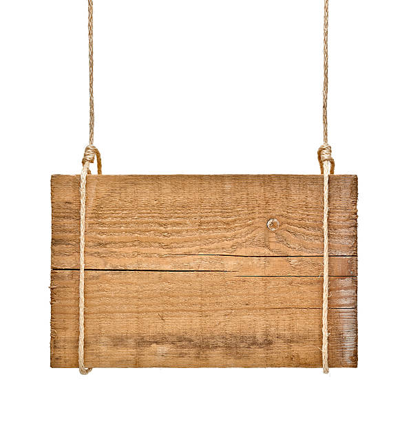istock wooden sign background message rope chain hanging 518022866