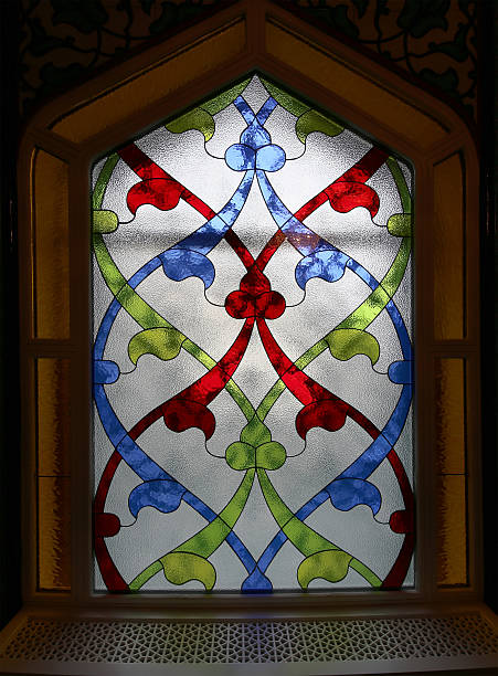 istock Stained-glass window. Moscow Cathedral Mosque (interior), Russia 518029696