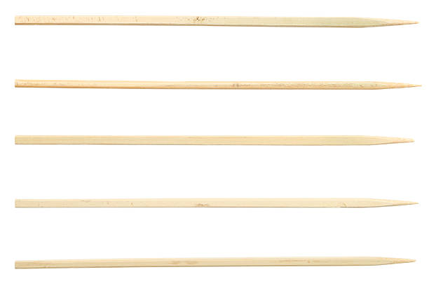 sticks isolated on white sticks for canape and kebab isolated on white background skewer photos stock pictures, royalty-free photos & images