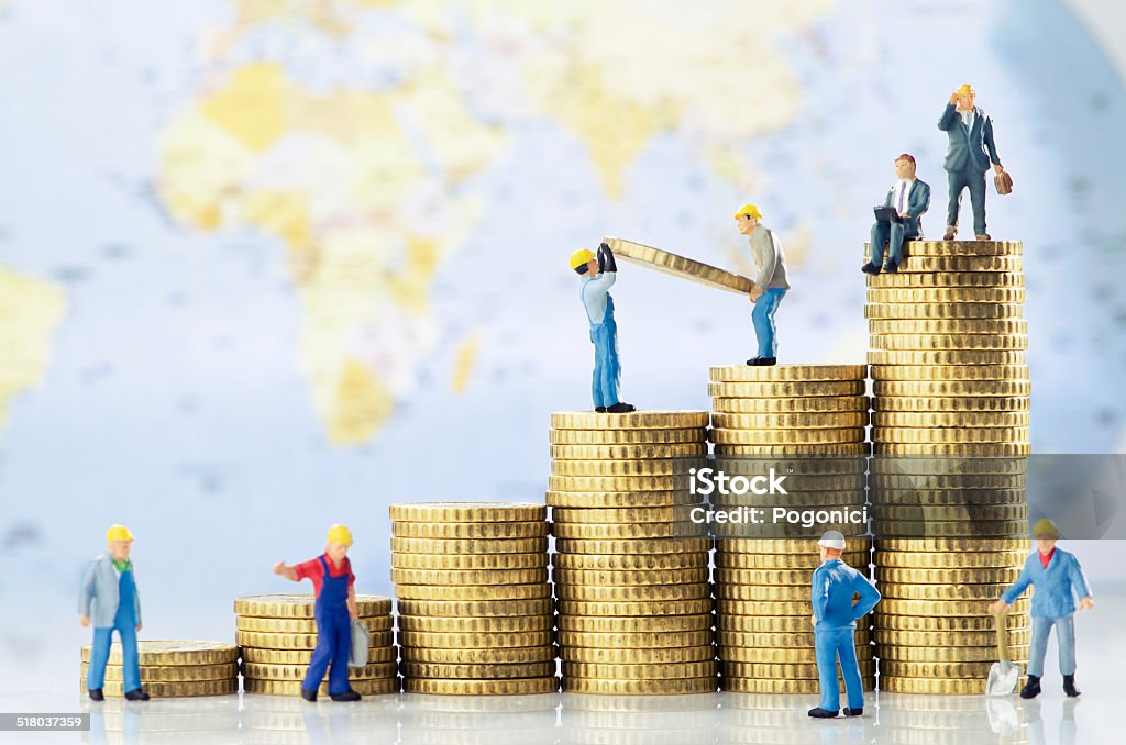 Crecimiento de negocios globales - Foto de stock de Dinero libre de derechos