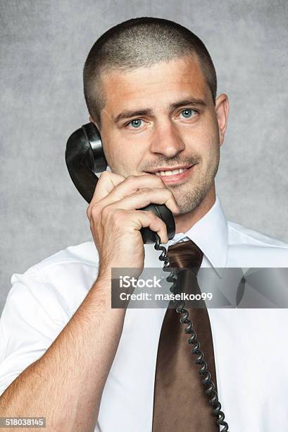 Portrait Of A Businessman Stock Photo - Download Image Now - Adult, Adults Only, Answering Machine