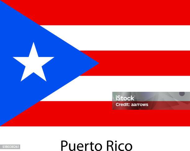 Flag Of The Country Puerto Rico Vector Illustration Stock Illustration - Download Image Now