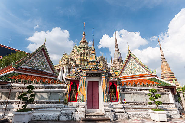 istock Ancient temples, Wat Pho temple in Bangkok, Thailand 518039183