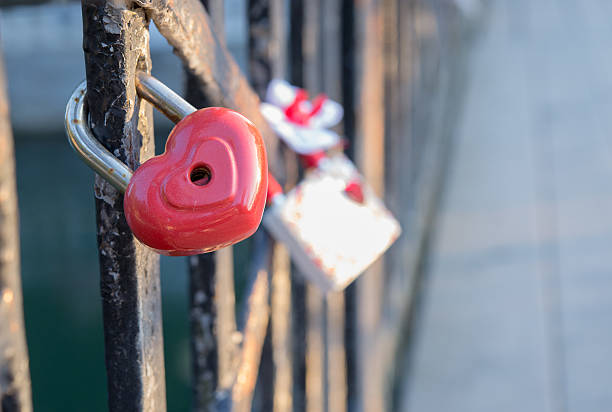 istock highlighted love lock on the bridge 518039473