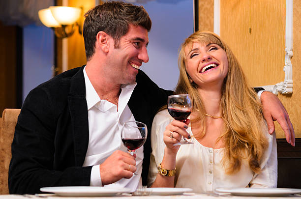 istock couple is sitting at restaurant 518040189