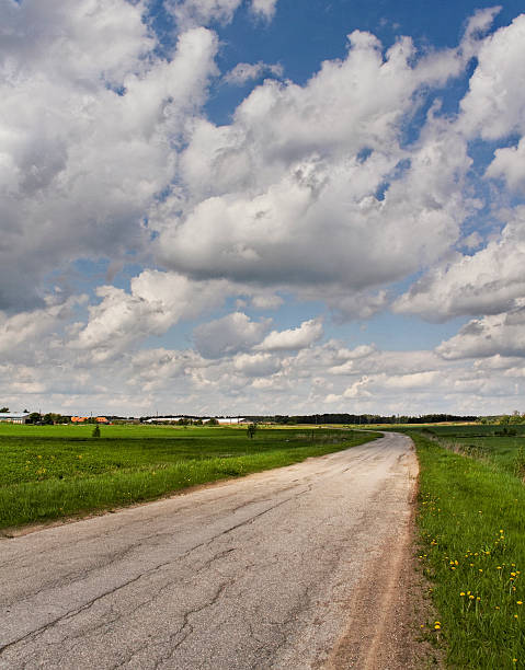 istock Turn country road. 518040553