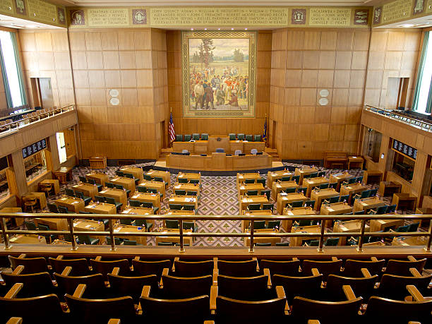 istock Interior Oregon House of Representatives State Capitol Chairs Upper Gallery 518042183