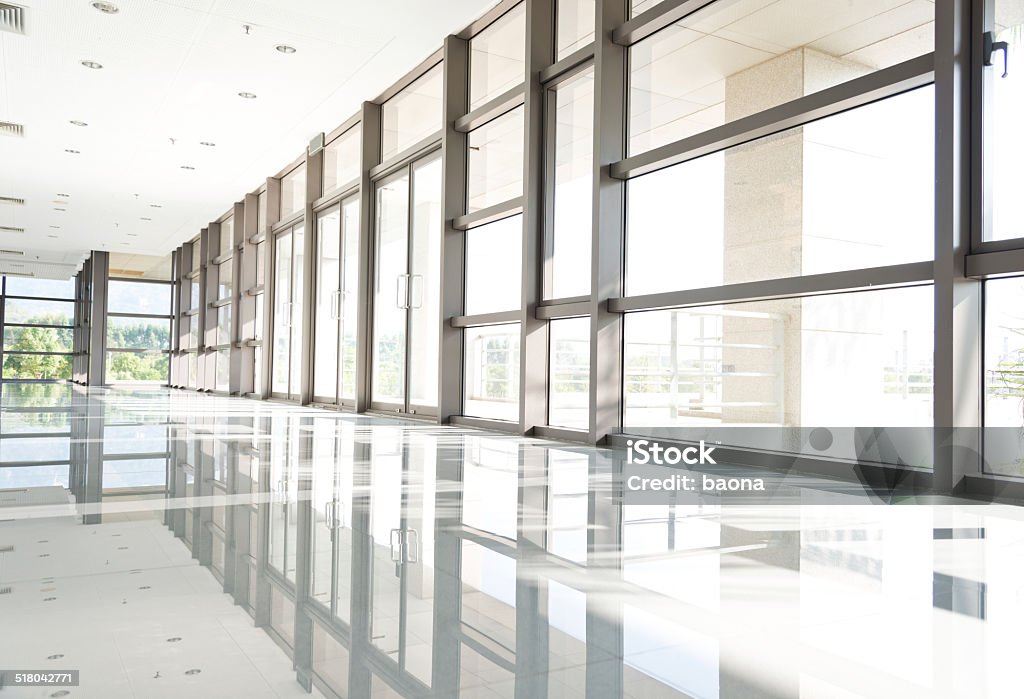 Corridoio di ufficio - Foto stock royalty-free di Lobby