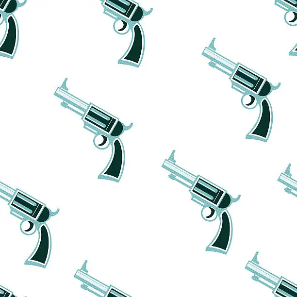 Vector illustration of revolver