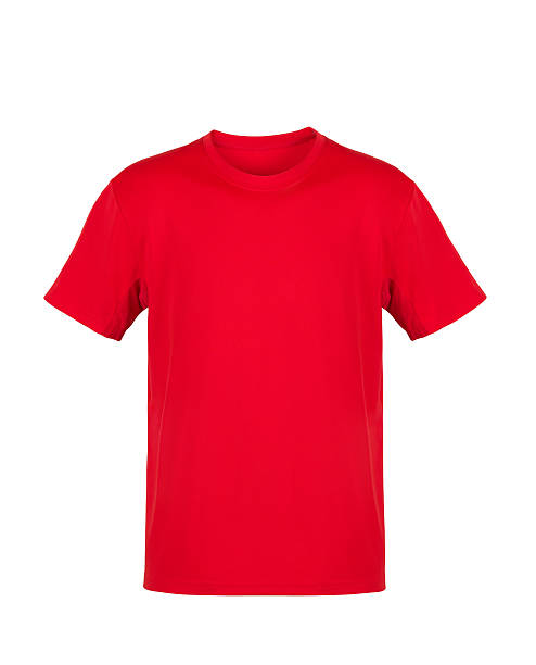 istock Red T-shirt isolated on white background 518044561