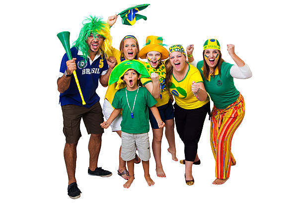 istock Brazilian friends cheering on 518044743