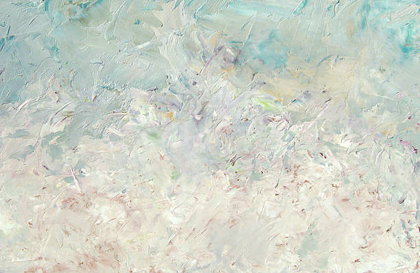 istock Abstract light blue  oil painting background 518055660