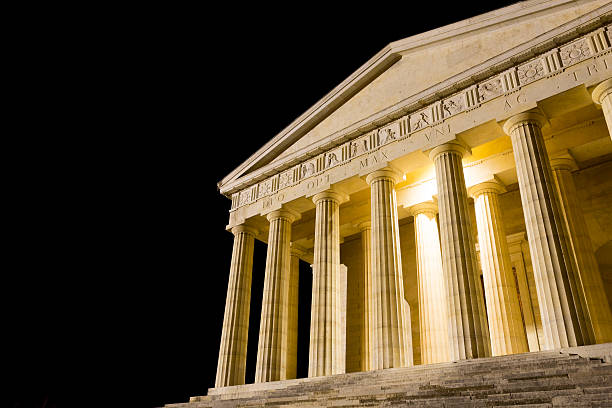 istock Temple of Canova night view. Roman columns 518060208