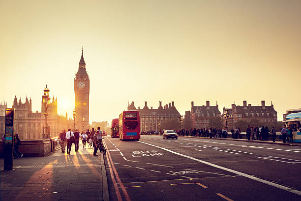 istock Westminster Bridge at sunset, London, UK 518060714