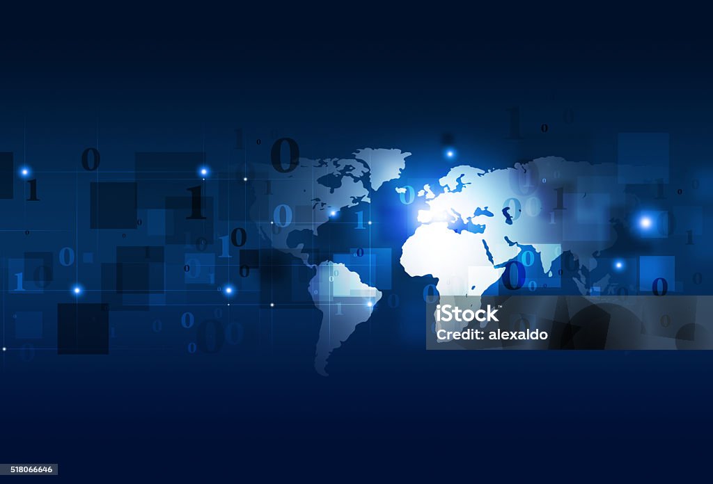 security concept blue background binary code stock... Blue Technologybinary Code Concept Background Stock Illustration ...
